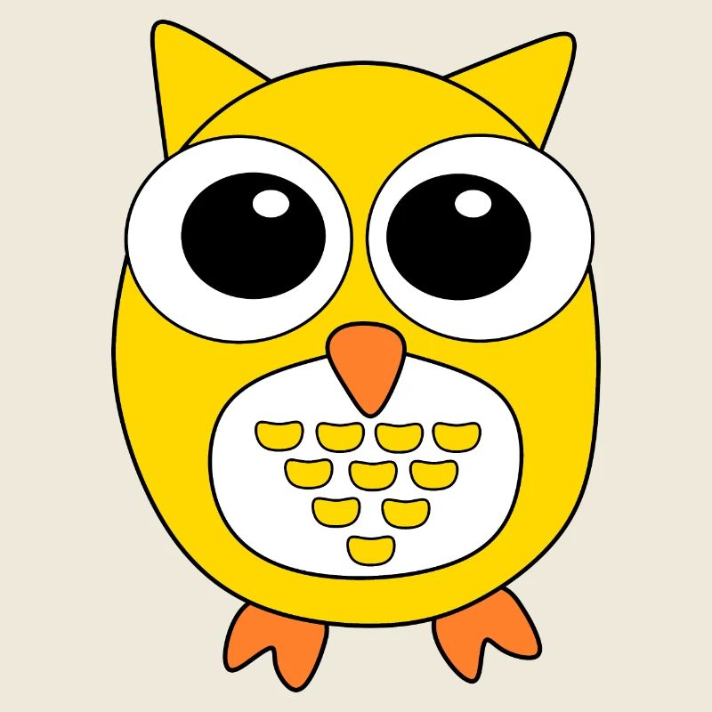 yellow owl yellow bird bird animals gift