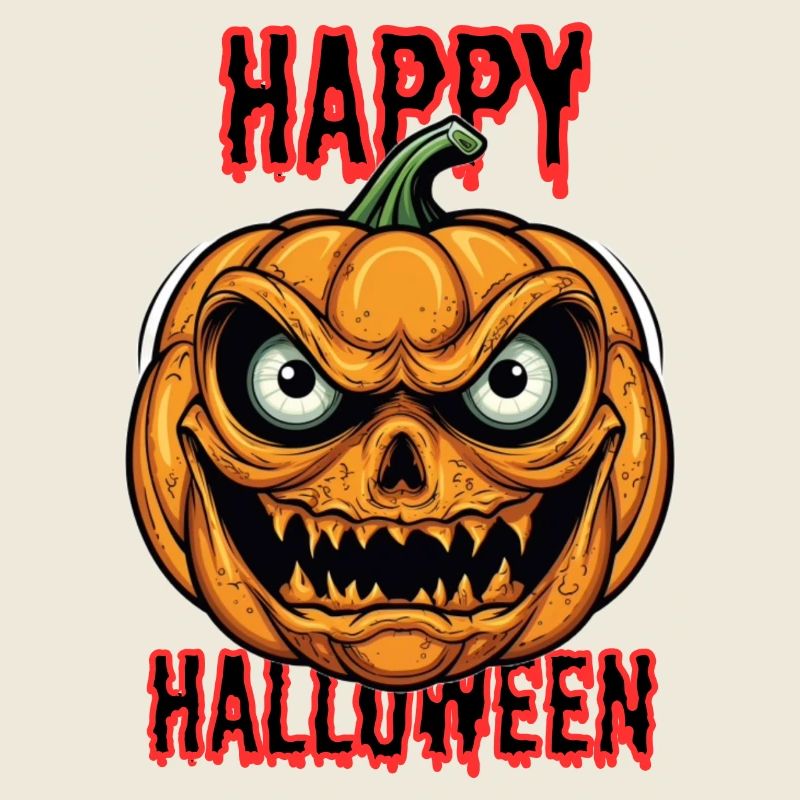 Spooky Halloween Pumpkin Mask