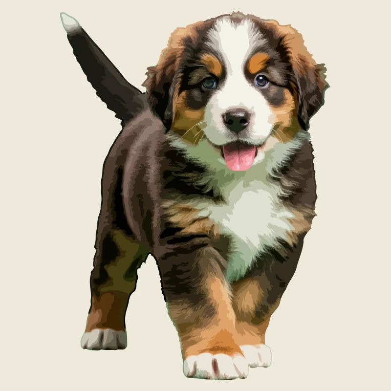Bernese Mountain puppy real