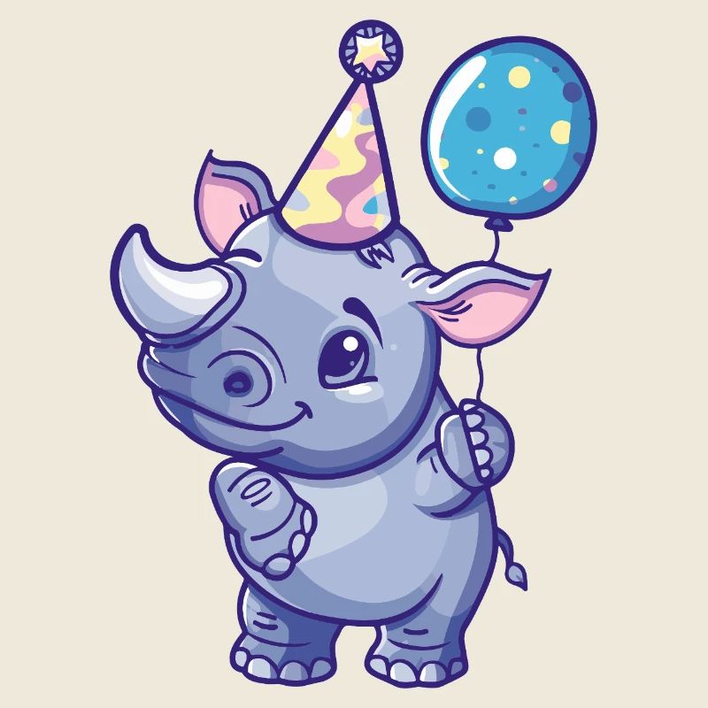 Nashorn Geburtstag Baby