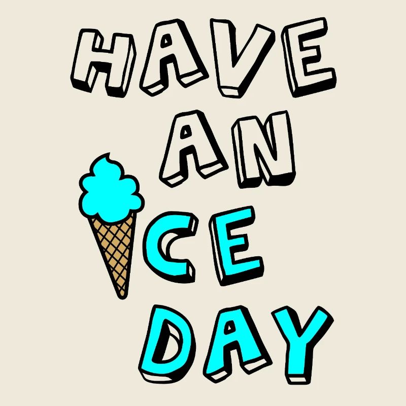 Eis Comic Sommer Urlaub coole Sprüche Eiskrem Fun