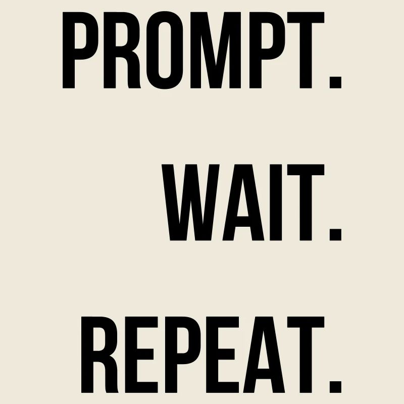 Prompt. Wait. Repeat.