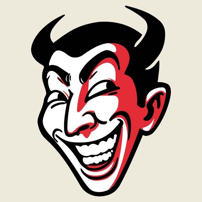 Conception expressive de visage comique souriant