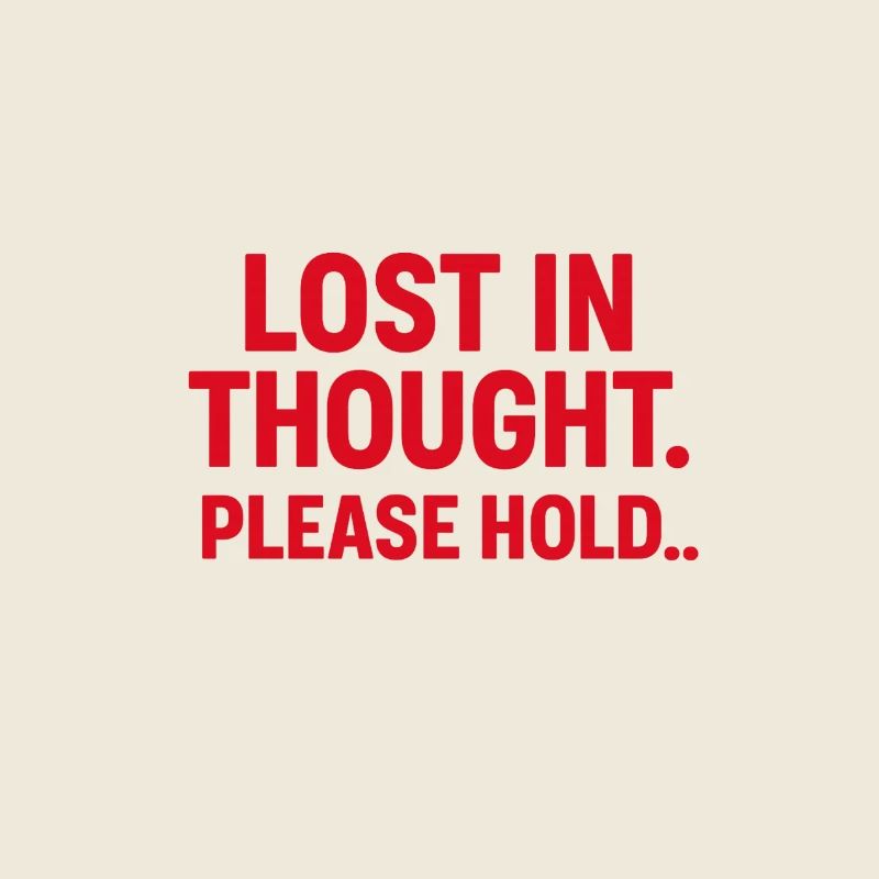 IN GEDANKEN VERTIEFT. BITTE BLEIBEN SIE IN DER LEITUNG...