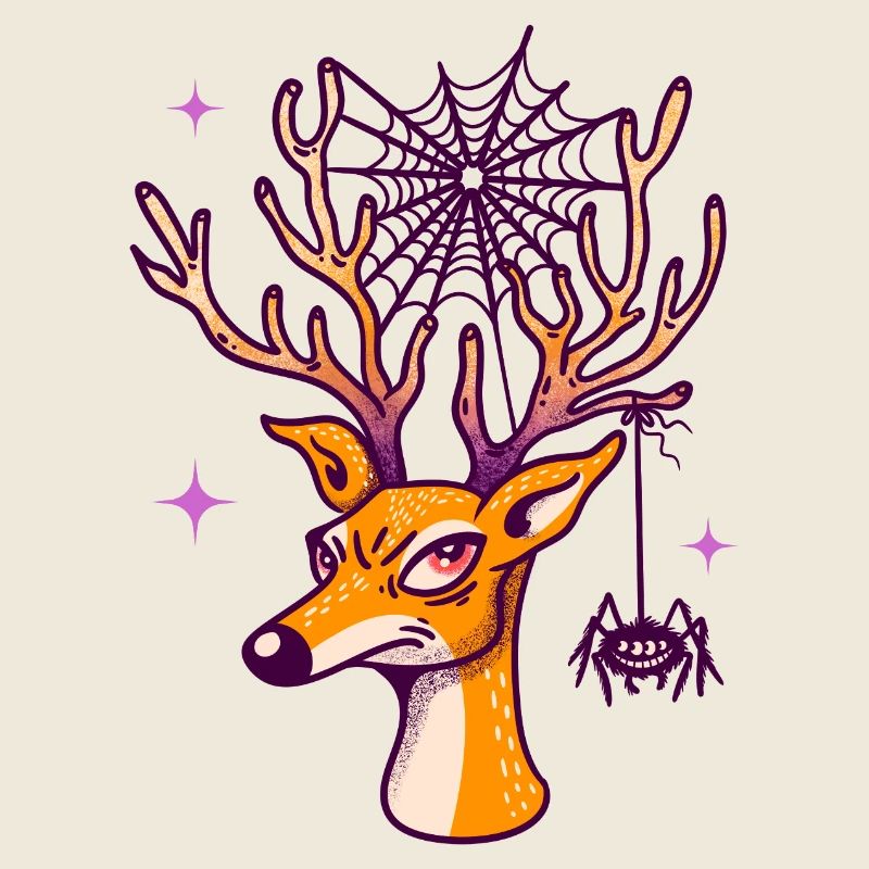 Deer & Spider