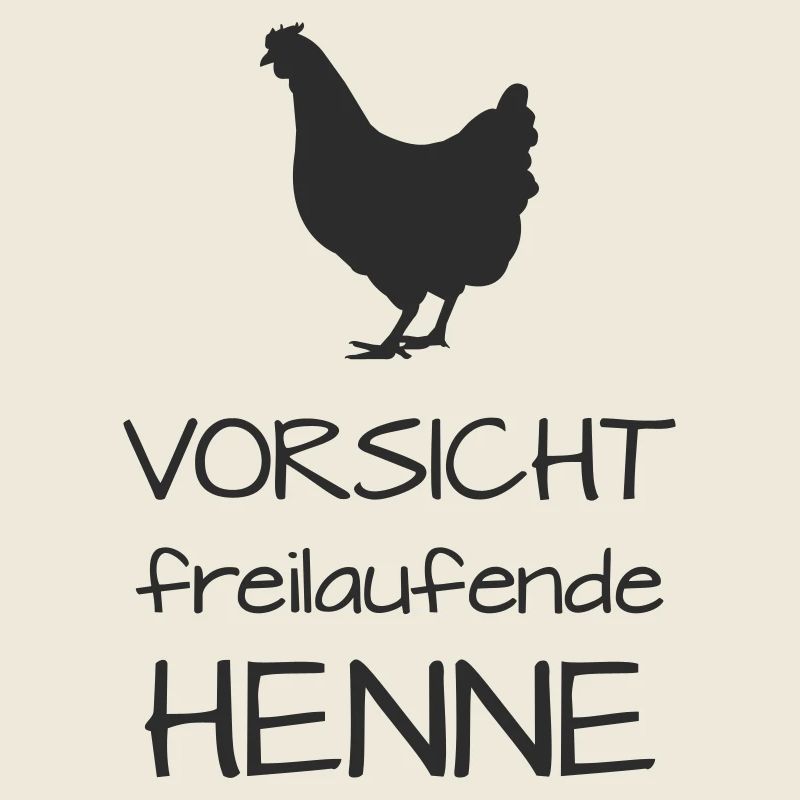 Caution hen free-range