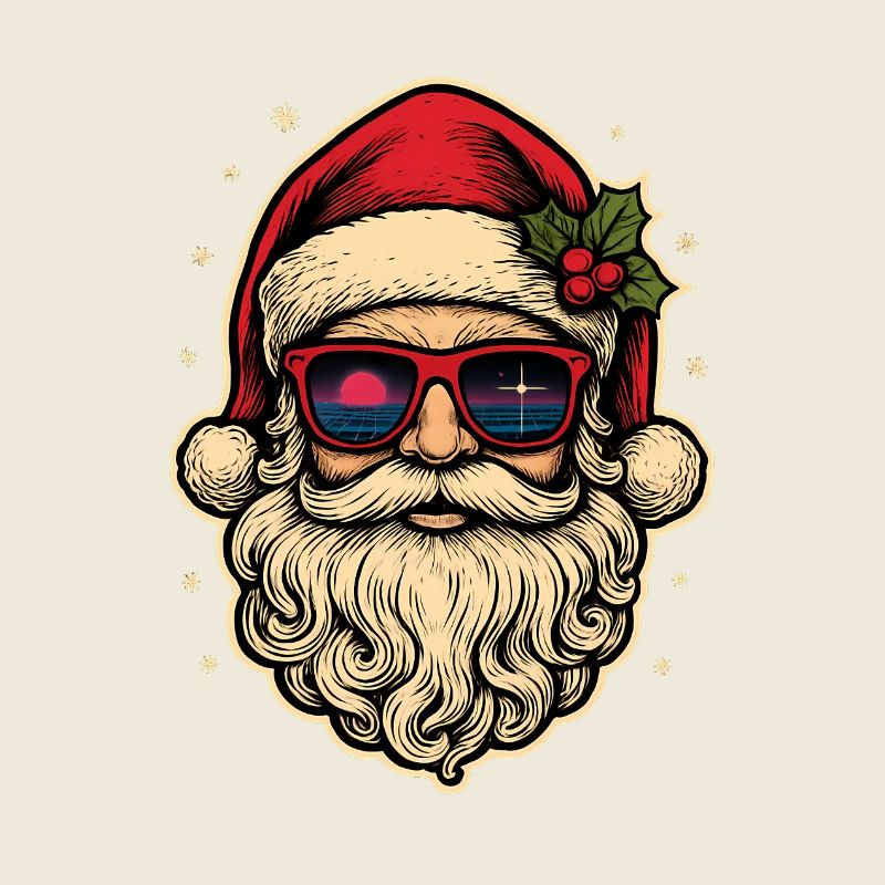 Cooles Weihnachtsshirt Weihnachtsmann Geschenk