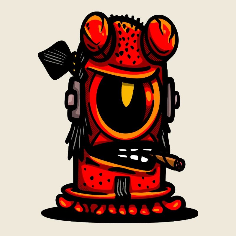 Red Devil Cigar Karikatur