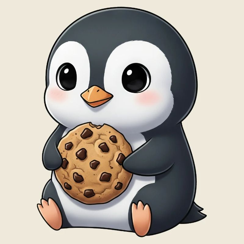 Biscuits pingouins mignons Biscuits de dessin animé Candy