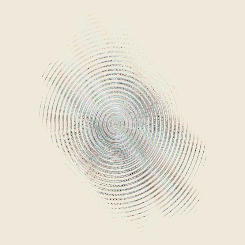 Bague d’empreintes digitales colorée