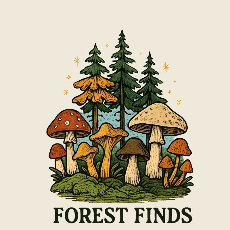 Découverte de champignons dans la forêt