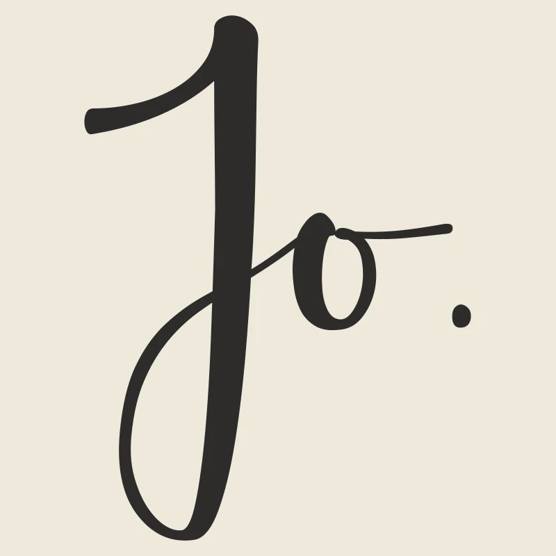 Jo – Conception de texte de lettrage manuel