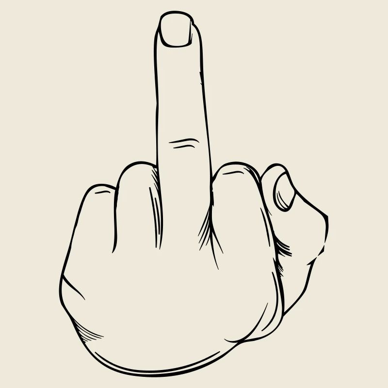 Middle finger statement