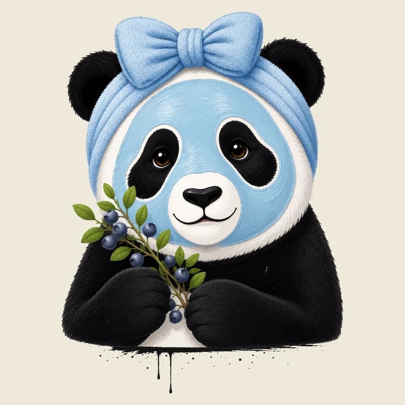 Panda Beauty Spa mit Blaubeeren 