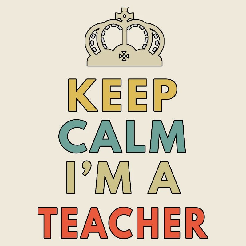Reste calme, je suis professeur, instructeur drôle à l’école.