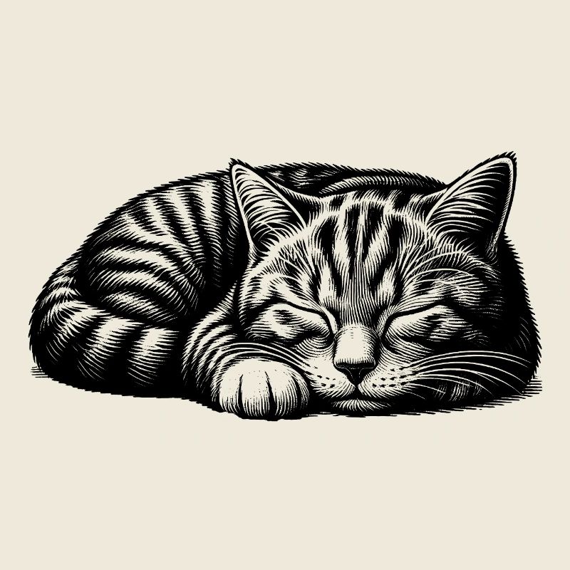 Cute sleeping kitten