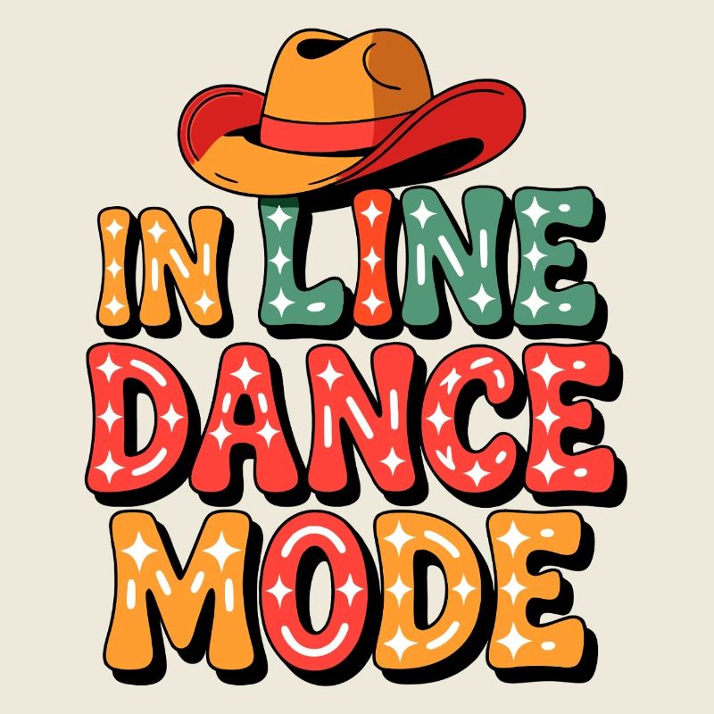 Always in line dance mode colorful LInedance design