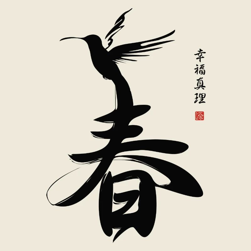 Japanese Script SPRING