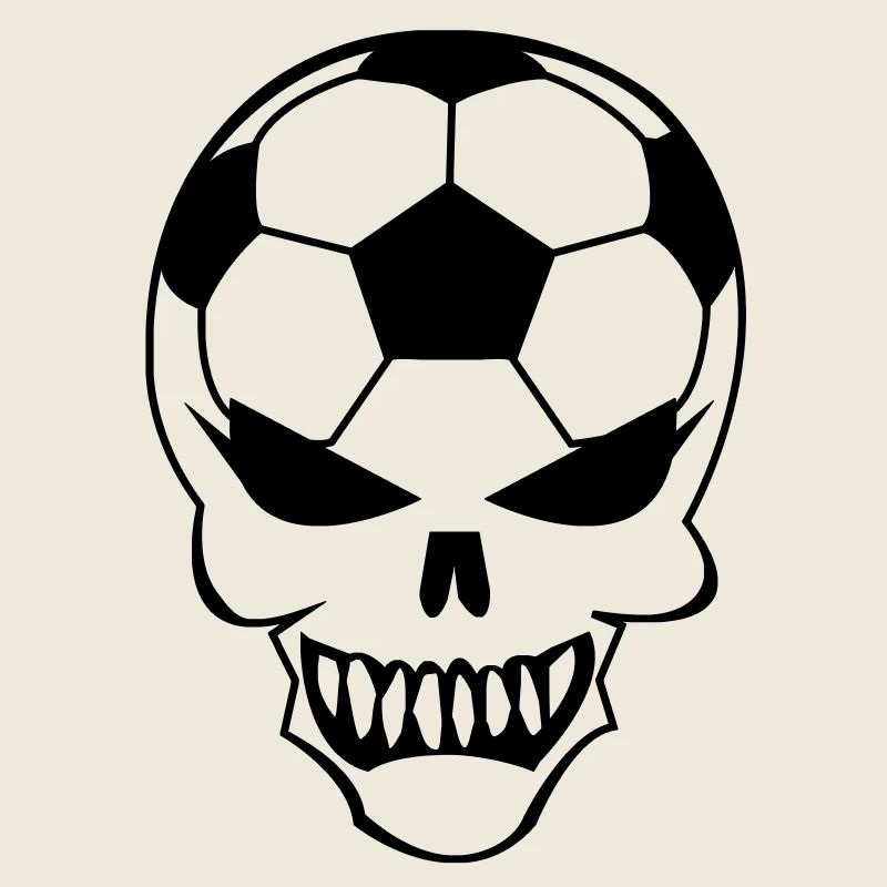 Fußball-Totenkopf