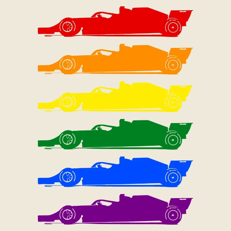 Voiture de course LGBT lgbtqia pride