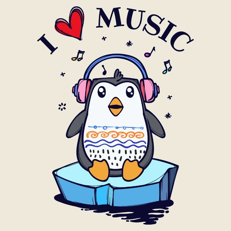 Seevogel Cool Herz PinguinTier Statement