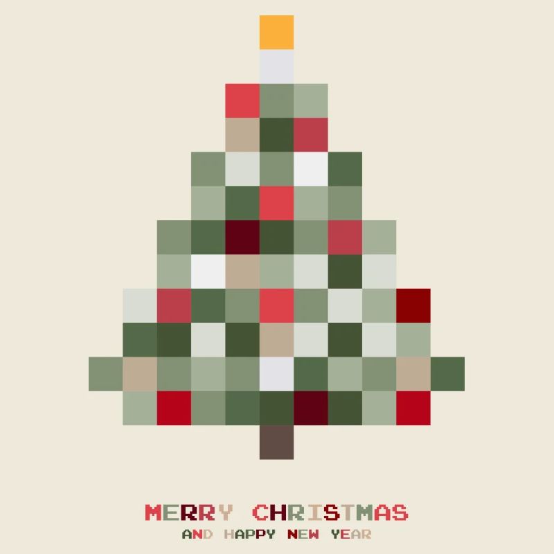 Weihnachtsbaum Pixel