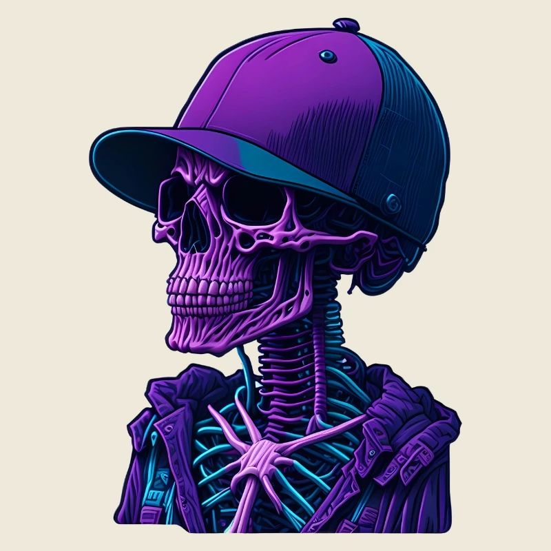 Skeleton with cap