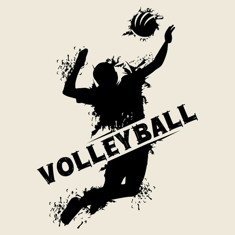 Volleyball explosion spieler beachvolleyball Logo