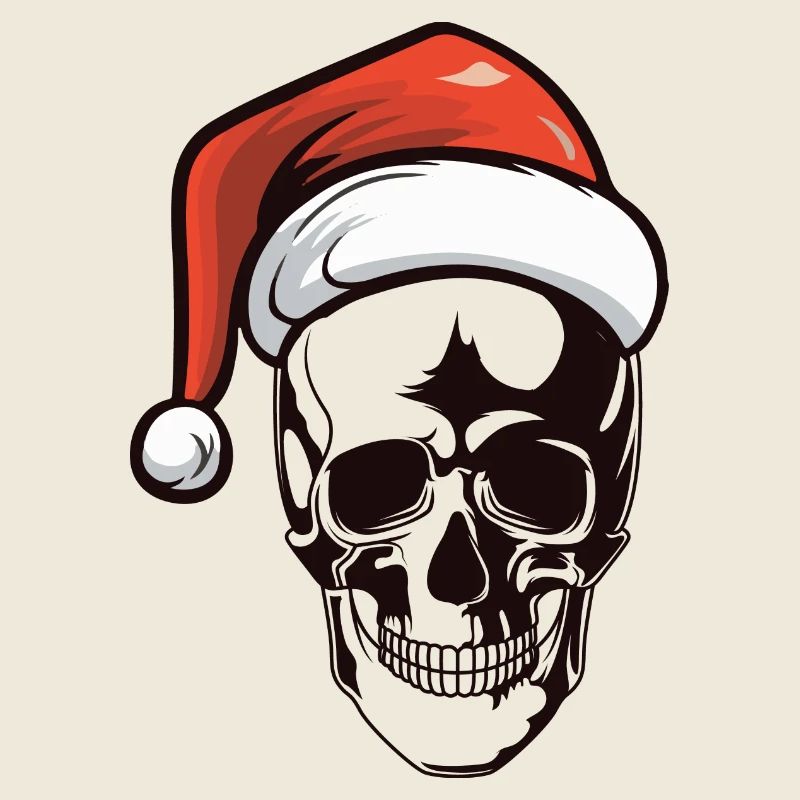 Crâne Père Noël