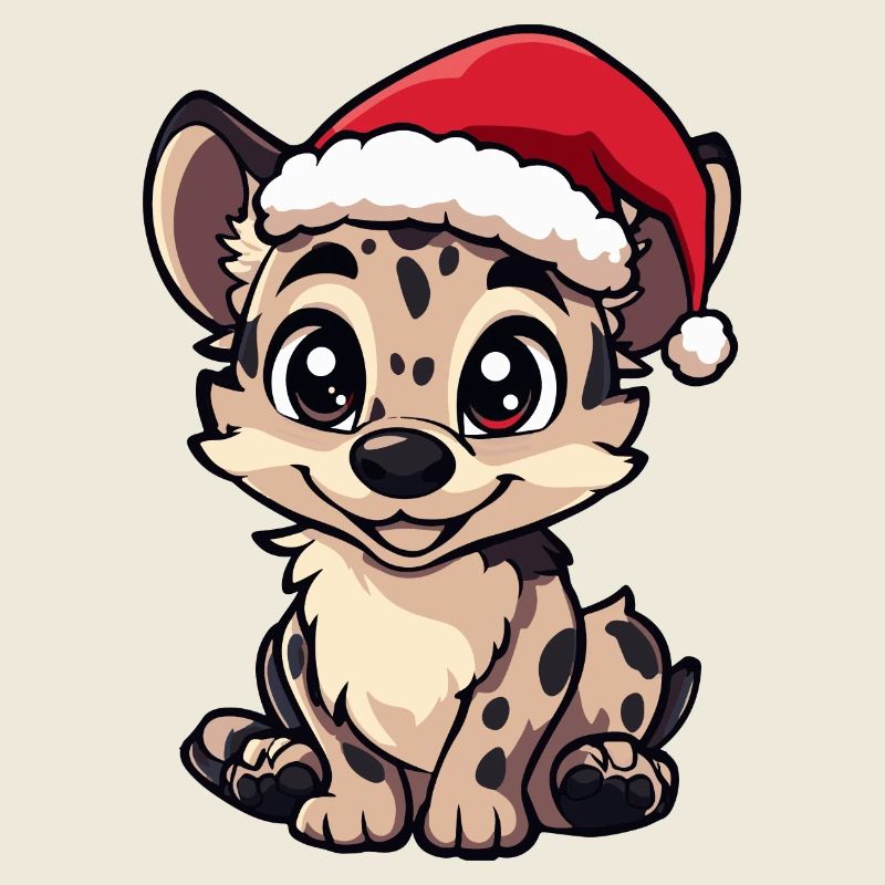 Hyäne Weihnachten