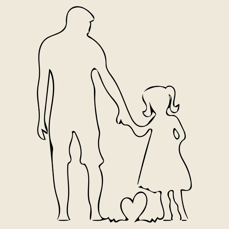 Vater und Tochter
