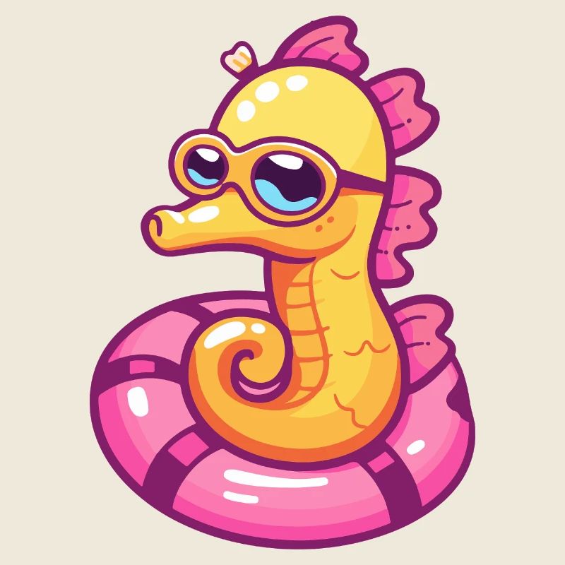 Seepferd Comic Cool