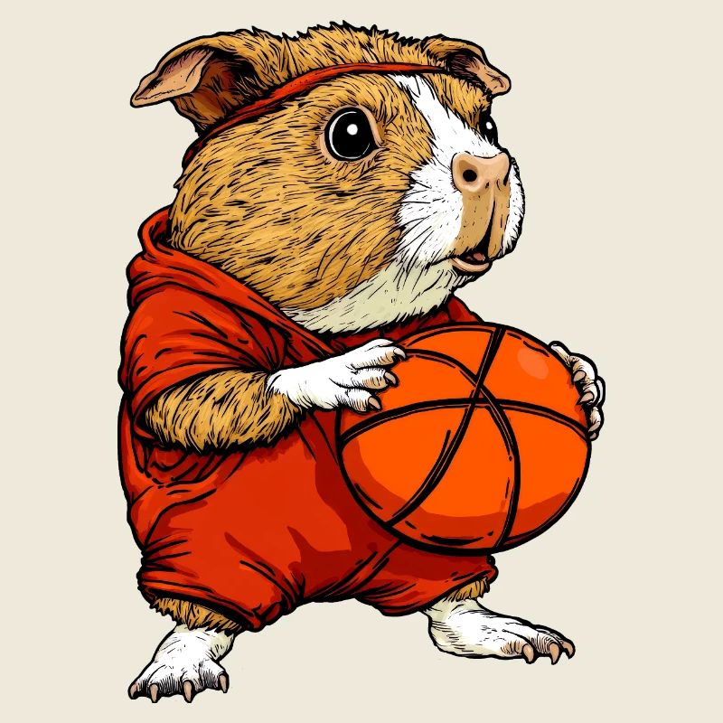 Cochon d’Inde basketteur / basketteur Meersc
