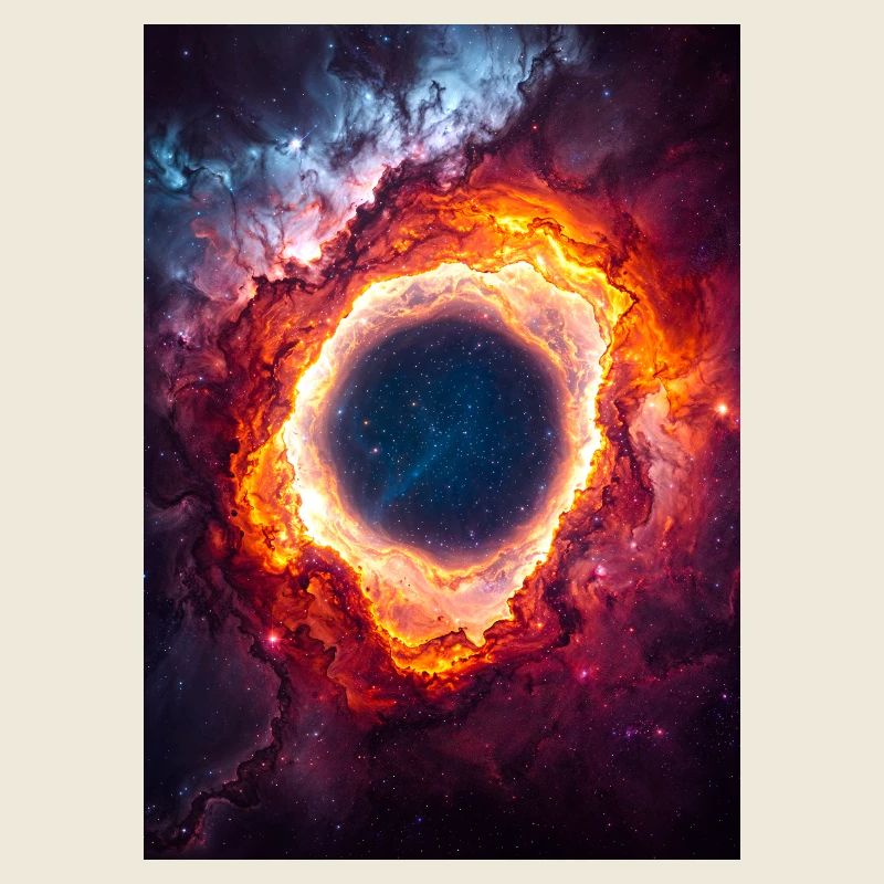 Celestial Ring Nebula Glow