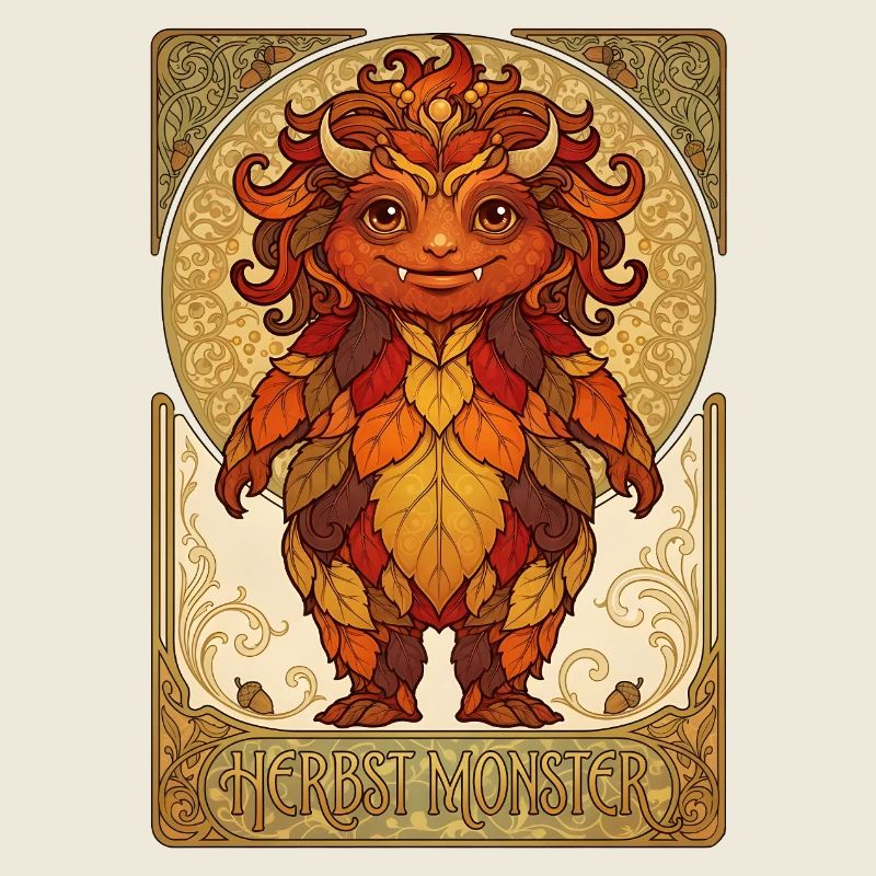 Monstres de feuillage d’automne