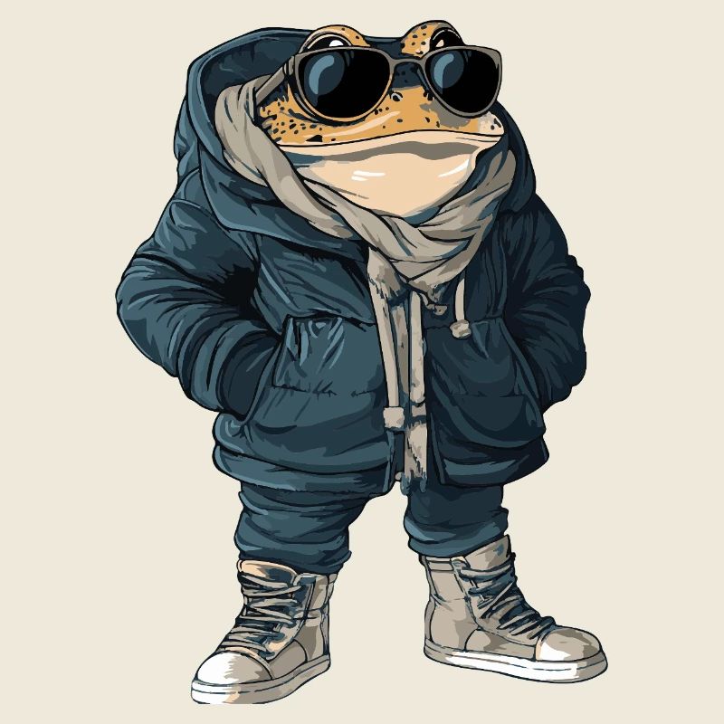 Frog Cool Winter