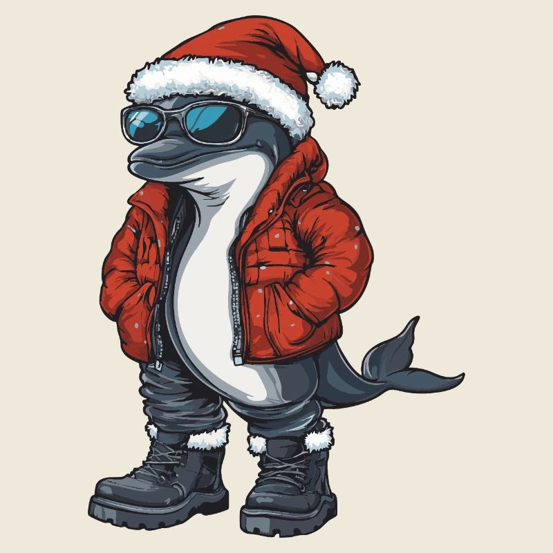 Delfin Weihnachten Winter