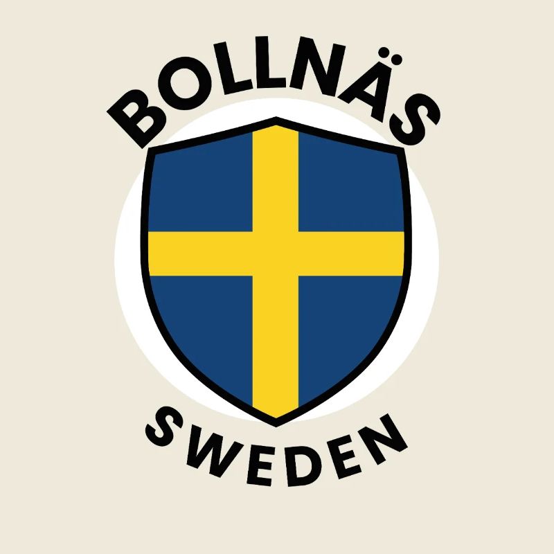 Drapeau du Bouclier de Suède de Bollnäs