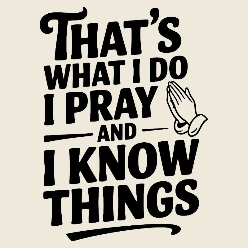 That's What I Do I Pray and I Know Things