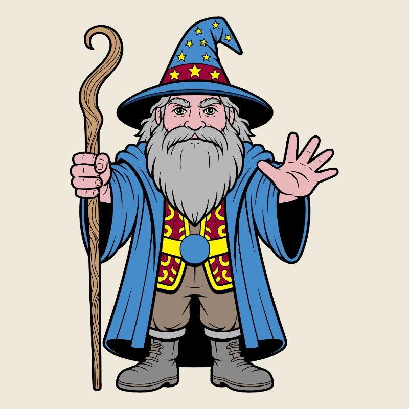 Cosmic Wizard in Starry Hat