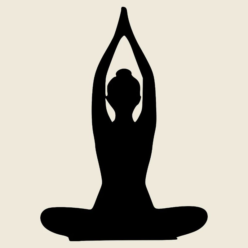 Yoga Forms Silhouettes Black