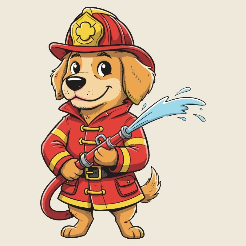 Chien pompier Héros du feu