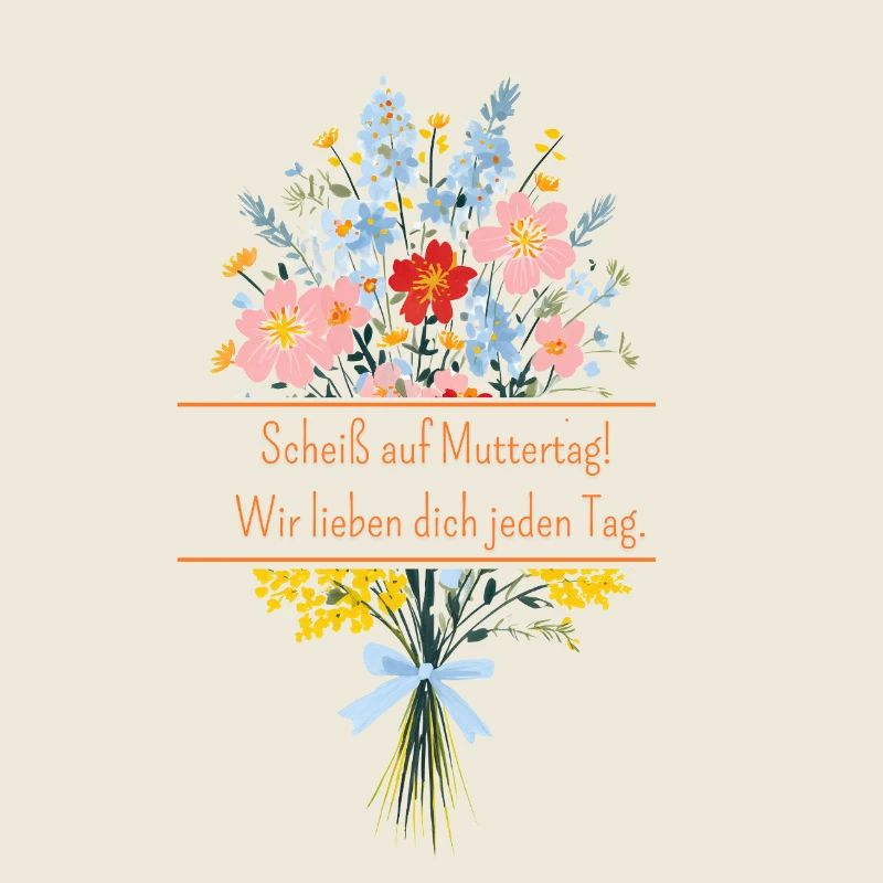 Scheiss auf Muttertag! Wir lieben dich jeden Tag