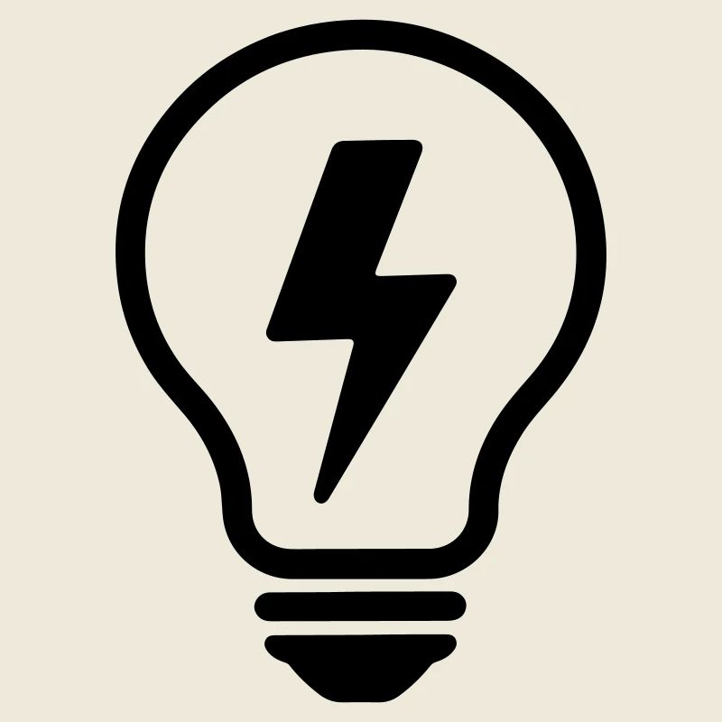 Creative Idea T-shirt - Electric Light Bulb