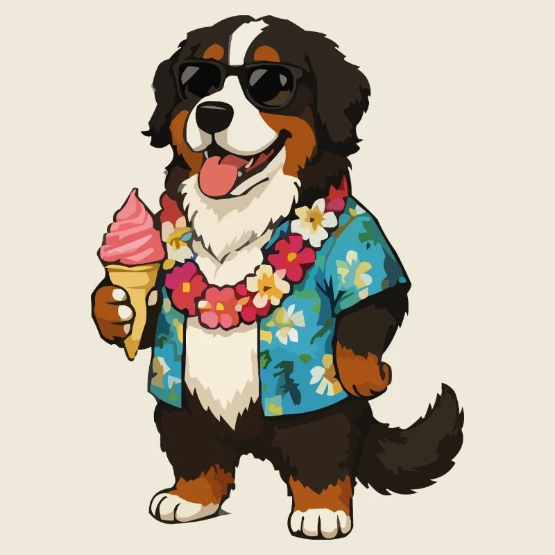 Hawaiianischer Hund mit Eis
