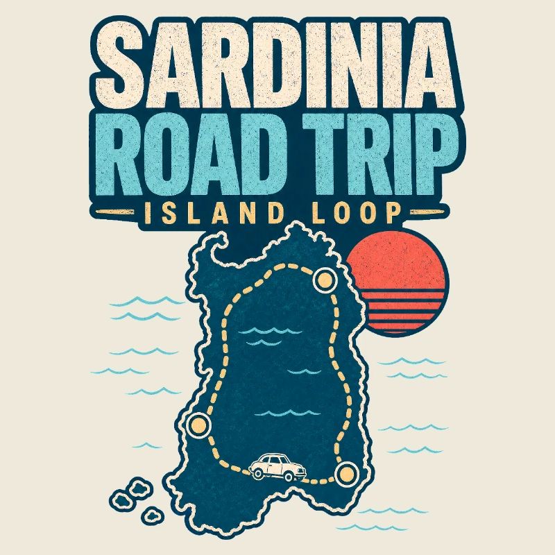 Road Trip Geschenke Sardinien Island Loop-Abenteuer