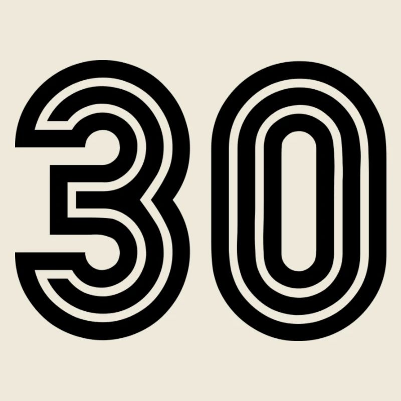 30. 30 JAHRE. 30-JÄHRIGES JUBILÄUM. 30-JÄHRIGES JUBILÄUM.
