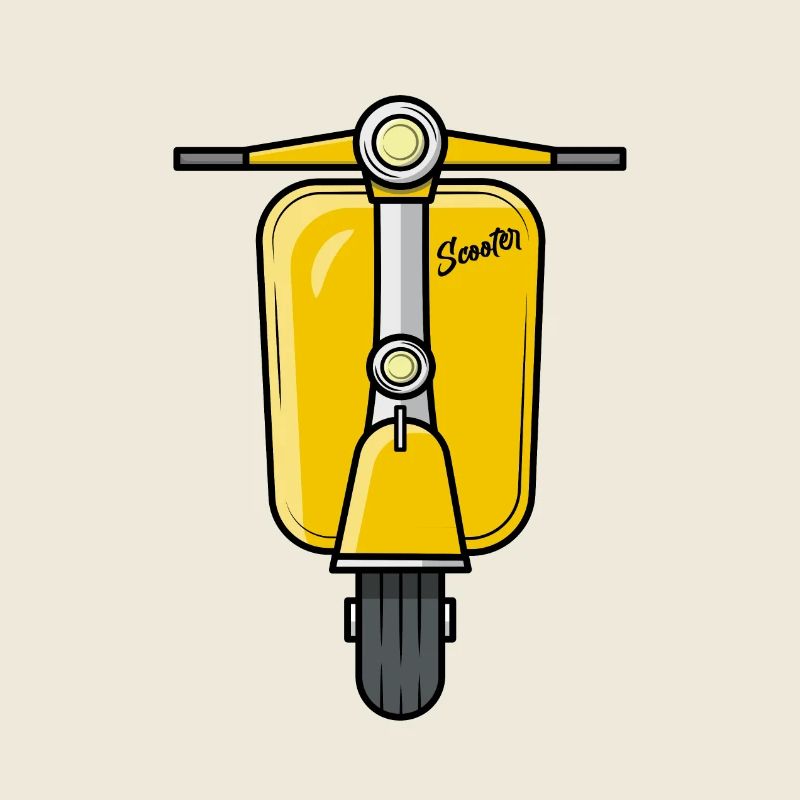 Scooter Motorroller Roller gelb