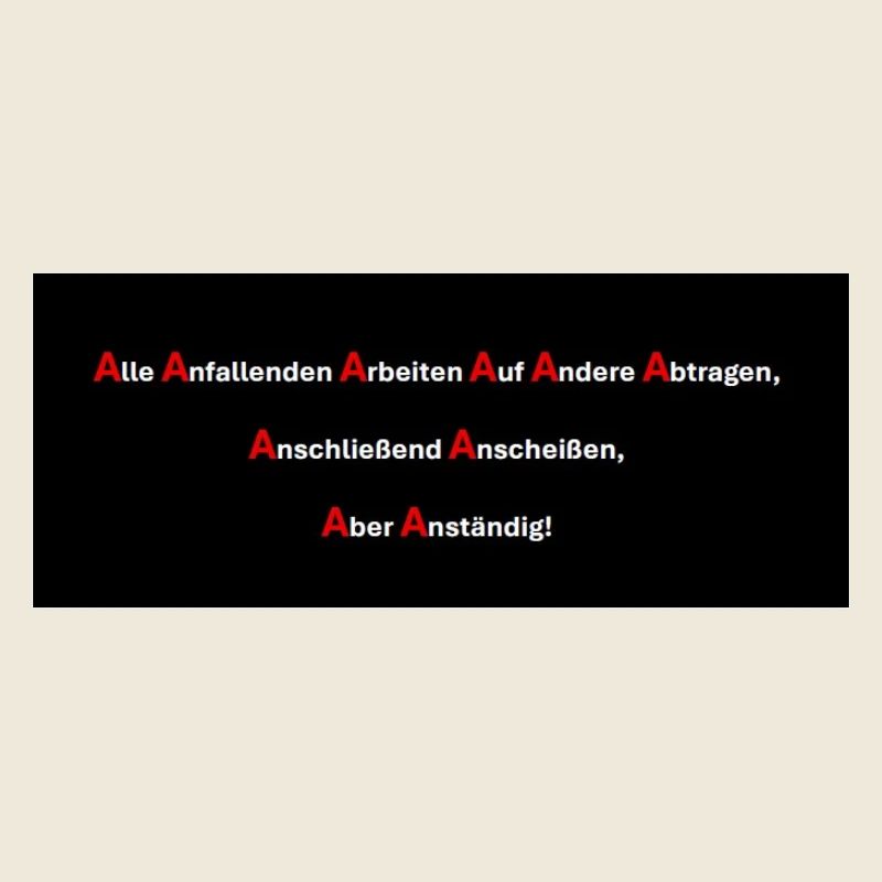 10 A's der Arbeit