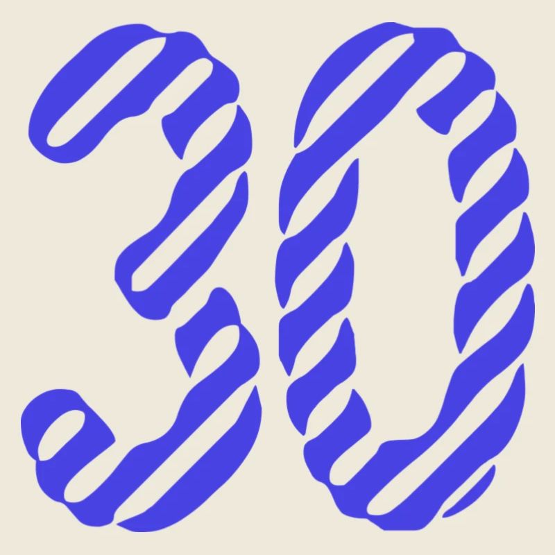 30. 30 JAHRE. 30-JÄHRIGES JUBILÄUM. 30-JÄHRIGES JUBILÄUM.